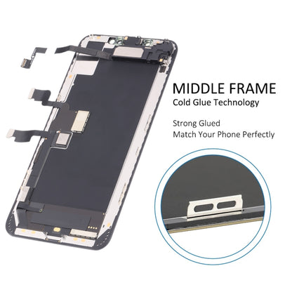 Écran LCD d'origine et numériseur complet avec câble flexible pour haut-parleur et écouteur pour iPhone XS Max