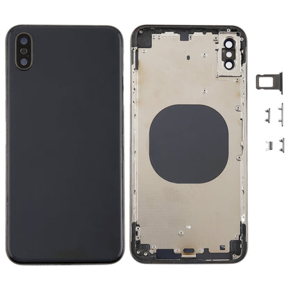Coque arrière avec objectif d'appareil photo, plateau pour carte SIM et touches latérales pour iPhone XS Max