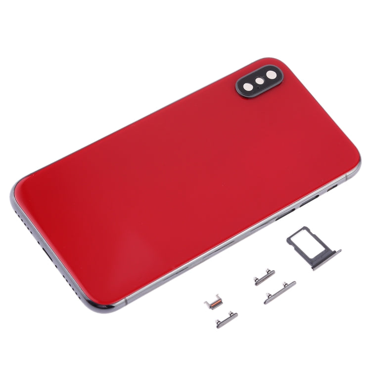Coque arrière avec objectif d'appareil photo, plateau pour carte SIM et touches latérales pour iPhone XS Max