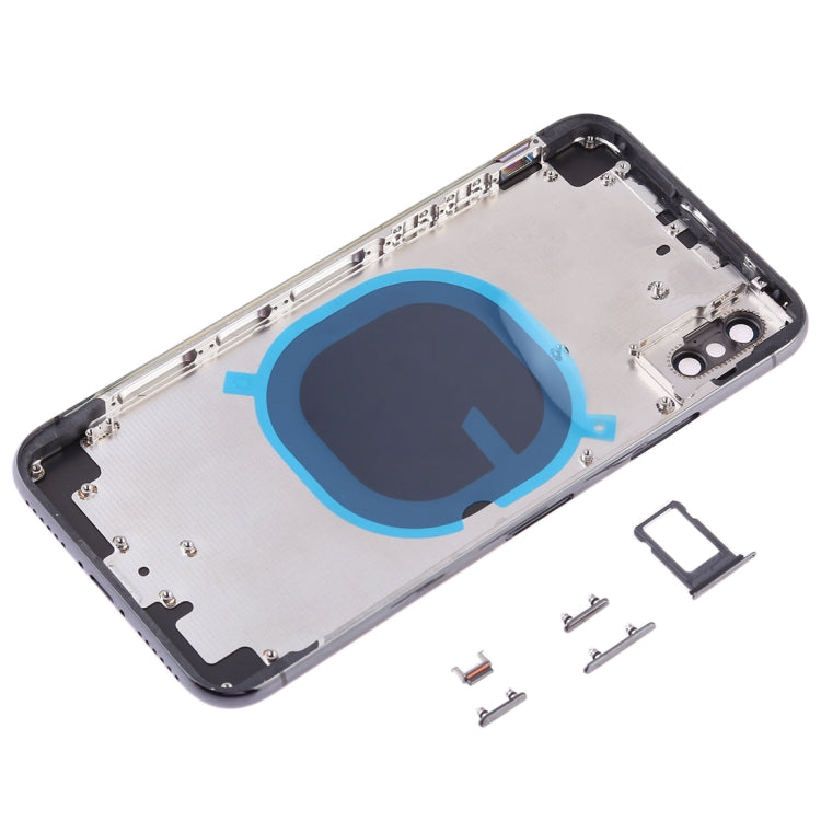 Coque arrière avec objectif d'appareil photo, plateau pour carte SIM et touches latérales pour iPhone XS Max