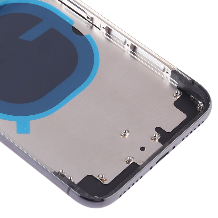 Coque arrière avec objectif d'appareil photo, plateau pour carte SIM et touches latérales pour iPhone XS Max