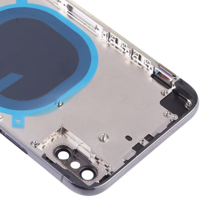 Coque arrière avec objectif d'appareil photo, plateau pour carte SIM et touches latérales pour iPhone XS Max