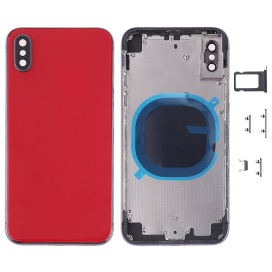 Coque arrière avec objectif d'appareil photo, plateau pour carte SIM et touches latérales pour iPhone XS Max