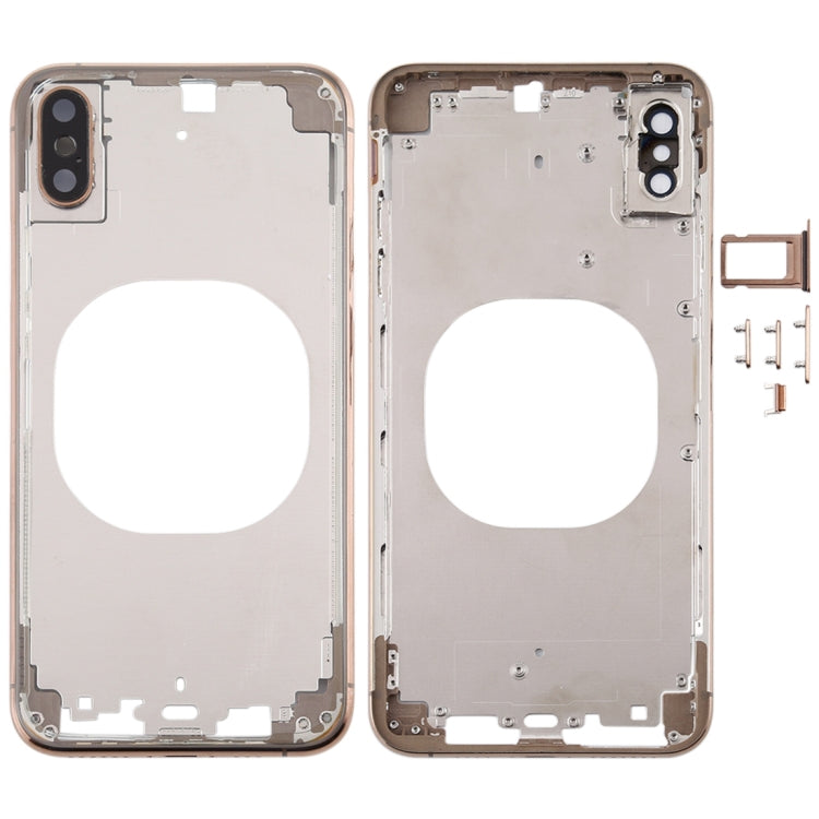 Coque arrière transparente avec objectif d'appareil photo, plateau pour carte SIM et touches latérales pour iPhone XS Max, For iPhone XS Max(Transparent), For iPhone XS Max(Transparent Back)