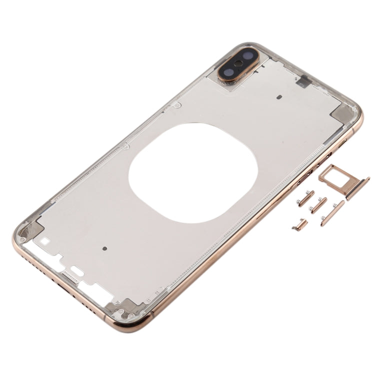 Coque arrière transparente avec objectif d'appareil photo, plateau pour carte SIM et touches latérales pour iPhone XS Max, For iPhone XS Max(Transparent), For iPhone XS Max(Transparent Back)