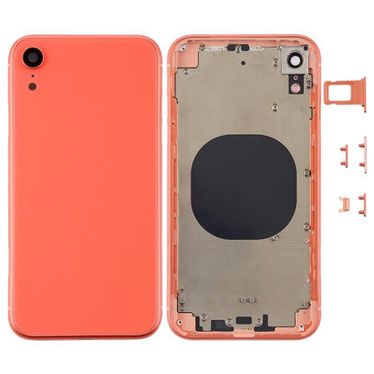 Couvercle du boîtier arrière avec objectif de l'appareil photo, plateau pour carte SIM et touches latérales pour iPhone XR