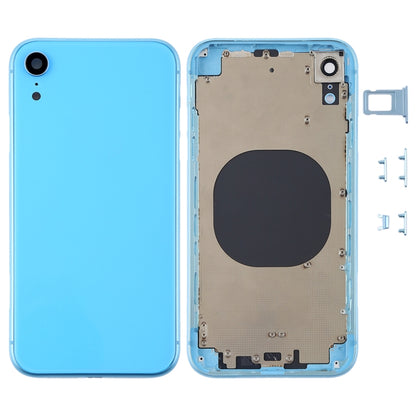 Couvercle du boîtier arrière avec objectif de l'appareil photo, plateau pour carte SIM et touches latérales pour iPhone XR