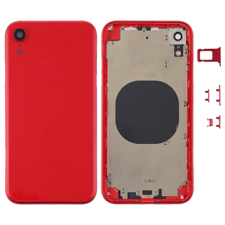 Couvercle du boîtier arrière avec objectif de l'appareil photo, plateau pour carte SIM et touches latérales pour iPhone XR