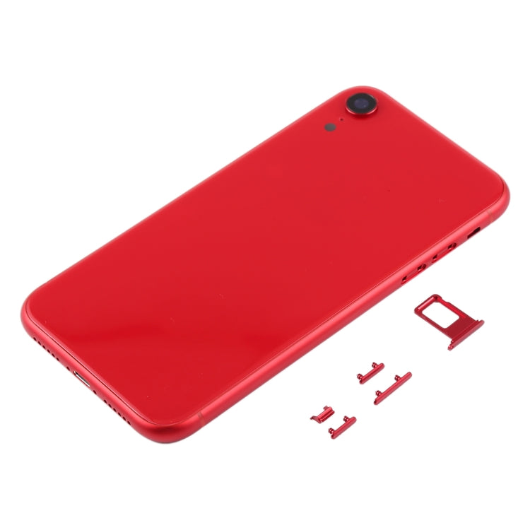Couvercle du boîtier arrière avec objectif de l'appareil photo, plateau pour carte SIM et touches latérales pour iPhone XR