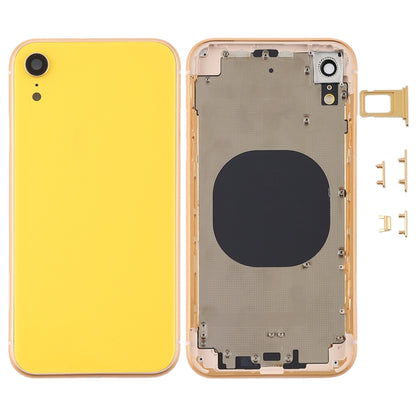 Couvercle du boîtier arrière avec objectif de l'appareil photo, plateau pour carte SIM et touches latérales pour iPhone XR