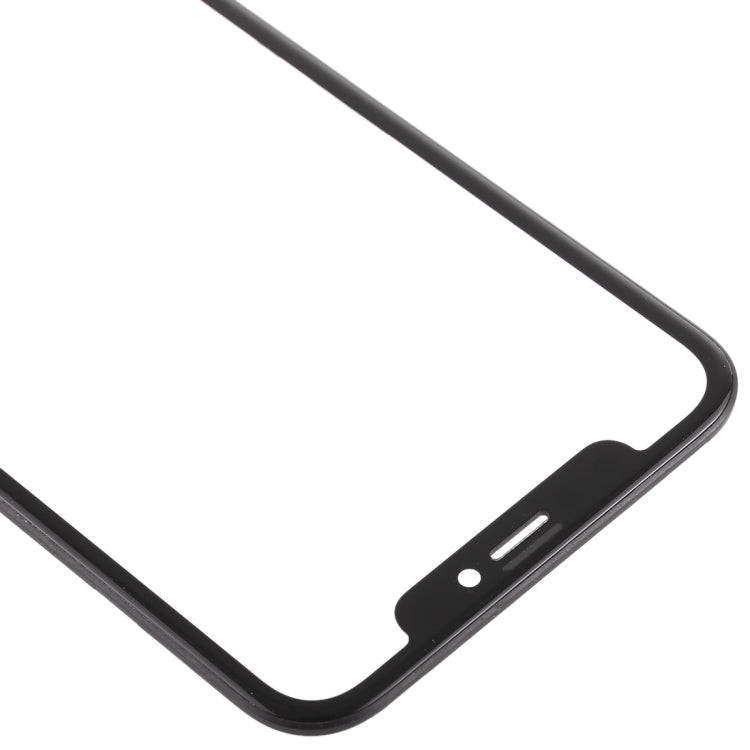 Lentille extérieure en verre de l'écran avant avec cadre + adhésif optiquement transparent OCA pour iPhone XR