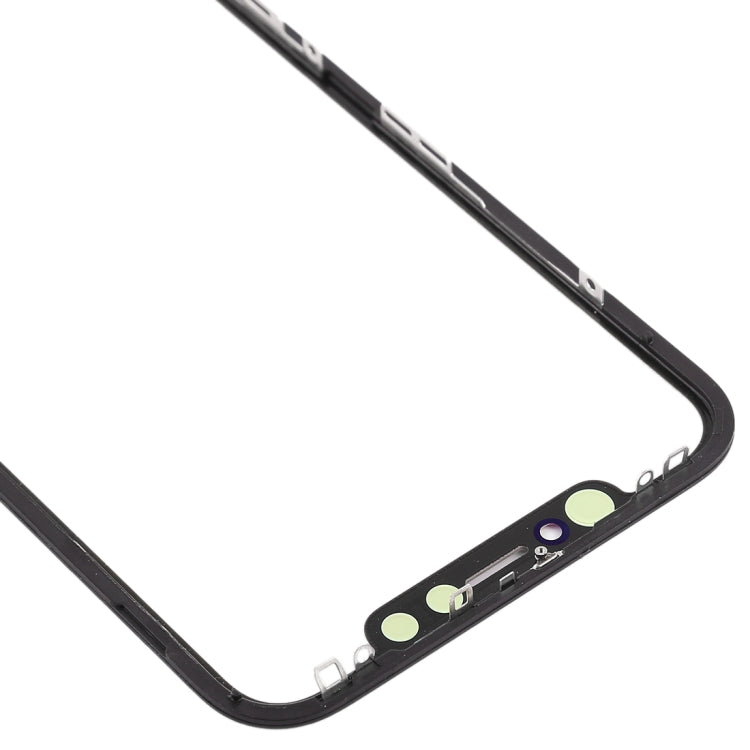 Lentille extérieure en verre de l'écran avant avec cadre + adhésif optiquement transparent OCA pour iPhone XR
