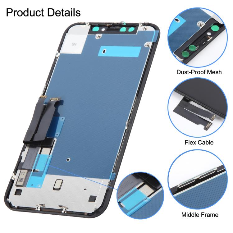 Écran LCD GX Incell pour iPhone XR avec assemblage complet de numériseur