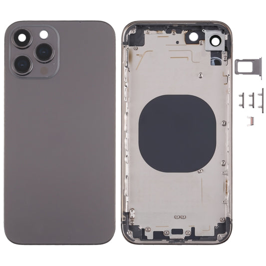 Couvercle du boîtier arrière en acier inoxydable avec imitation d'apparence de l'iP13 Pro pour iPhone XR