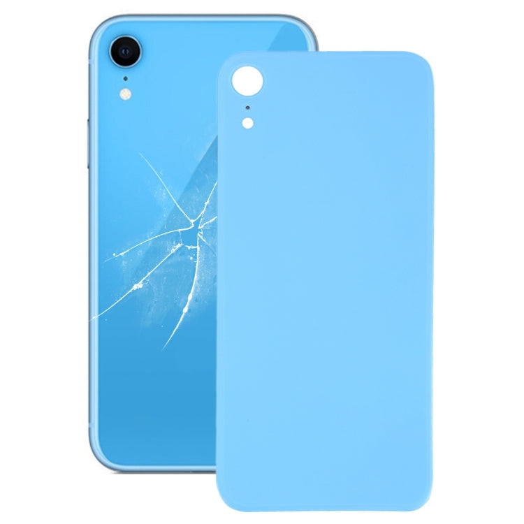 Couvercle de batterie arrière en verre avec grand trou de caméra, remplacement facile, avec adhésif pour iPhone XR