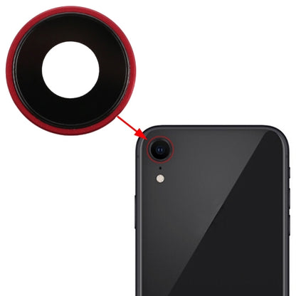 Lunette de caméra arrière avec cache d'objectif pour iPhone XR