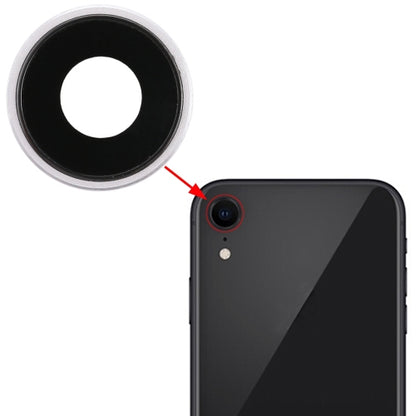 Lunette de caméra arrière avec cache d'objectif pour iPhone XR