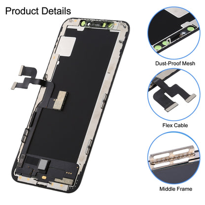 Écran LCD en matériau OLED souple et ensemble complet de numériseur pour iPhone XS