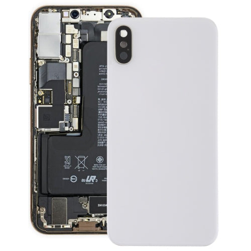 Couvercle arrière de la batterie avec cadre de caméra arrière, objectif et adhésif pour iPhone XS