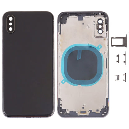 Coque arrière avec objectif d'appareil photo, plateau pour carte SIM et touches latérales pour iPhone XS