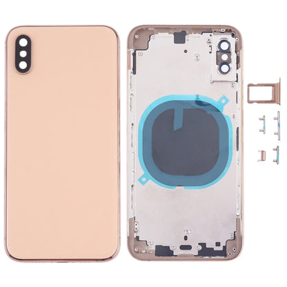 Coque arrière avec objectif d'appareil photo, plateau pour carte SIM et touches latérales pour iPhone XS