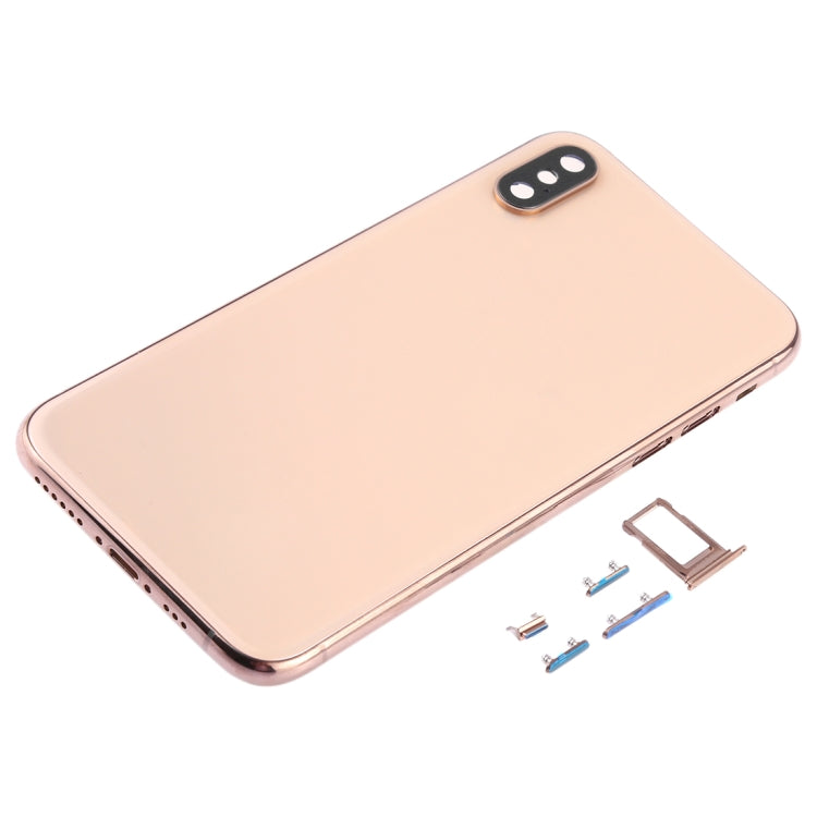 Coque arrière avec objectif d'appareil photo, plateau pour carte SIM et touches latérales pour iPhone XS