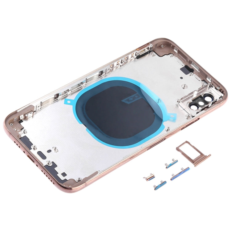 Coque arrière avec objectif d'appareil photo, plateau pour carte SIM et touches latérales pour iPhone XS