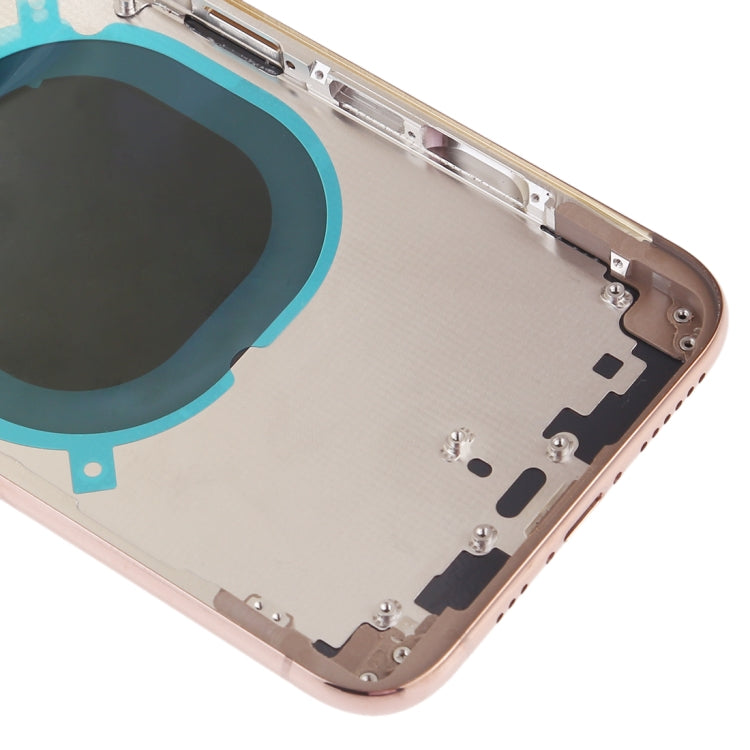 Coque arrière avec objectif d'appareil photo, plateau pour carte SIM et touches latérales pour iPhone XS