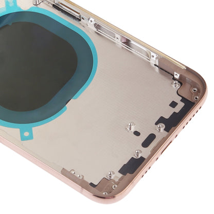 Coque arrière avec objectif d'appareil photo, plateau pour carte SIM et touches latérales pour iPhone XS
