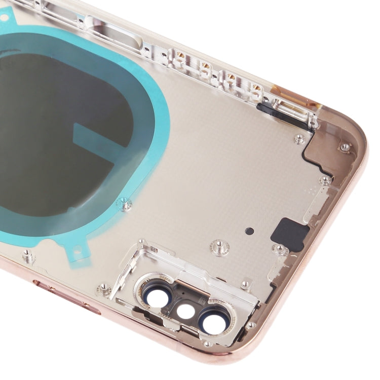 Coque arrière avec objectif d'appareil photo, plateau pour carte SIM et touches latérales pour iPhone XS