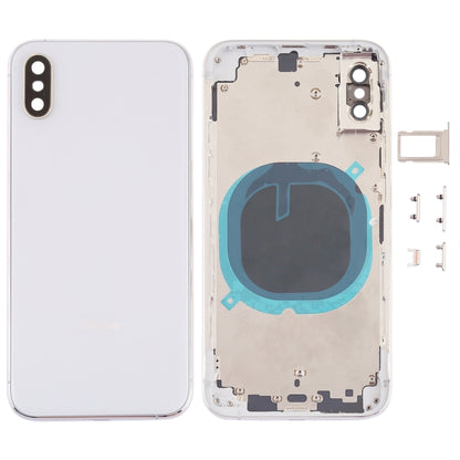 Coque arrière avec objectif d'appareil photo, plateau pour carte SIM et touches latérales pour iPhone XS