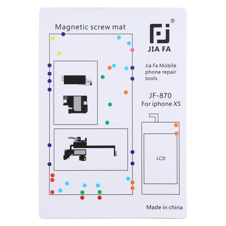 Tableau à vis à tampon magnétique JIAFA JF-870 pour iPhone XS