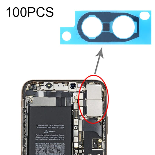 Coussinets en mousse éponge anti-poussière pour caméra arrière, 100 pièces, pour iPhone XS / XS Max