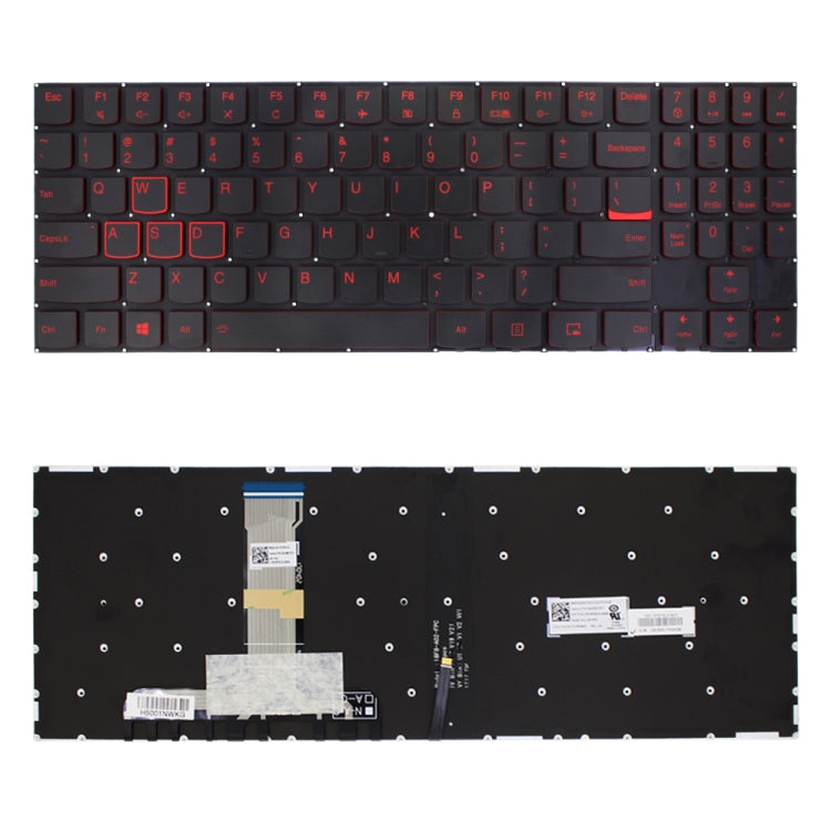 Clavier américain avec rétro-éclairage pour Lenovo Legion Y520 Y520-15IKB Y720 Y720-15IKB R720 R720-15IKB