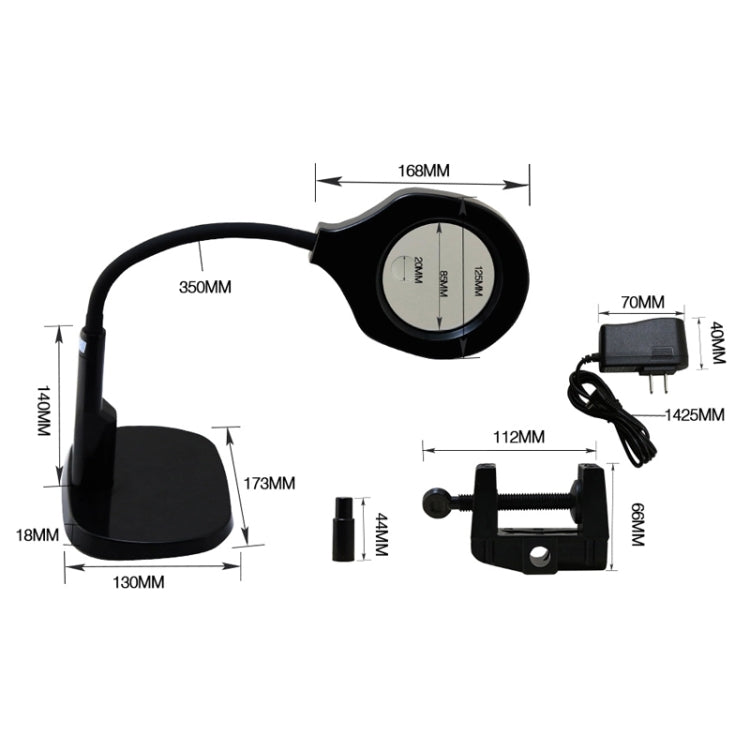 MEILLEURE lampe loupe de bureau réglable, loupe à lumière LED (tension 220V)