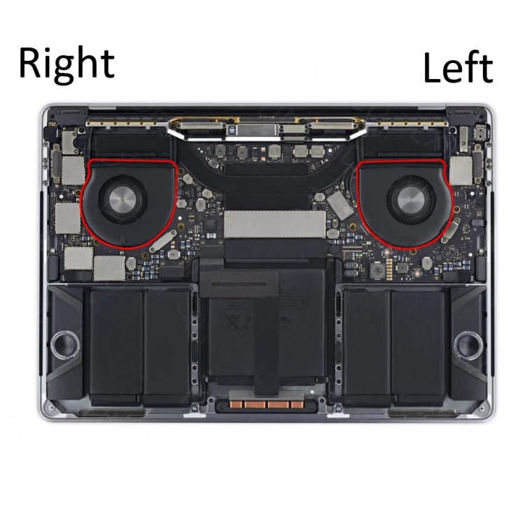 1 paire de ventilateur de refroidissement CPU pour MacBook Pro A1989 13 pouces 2018 2019