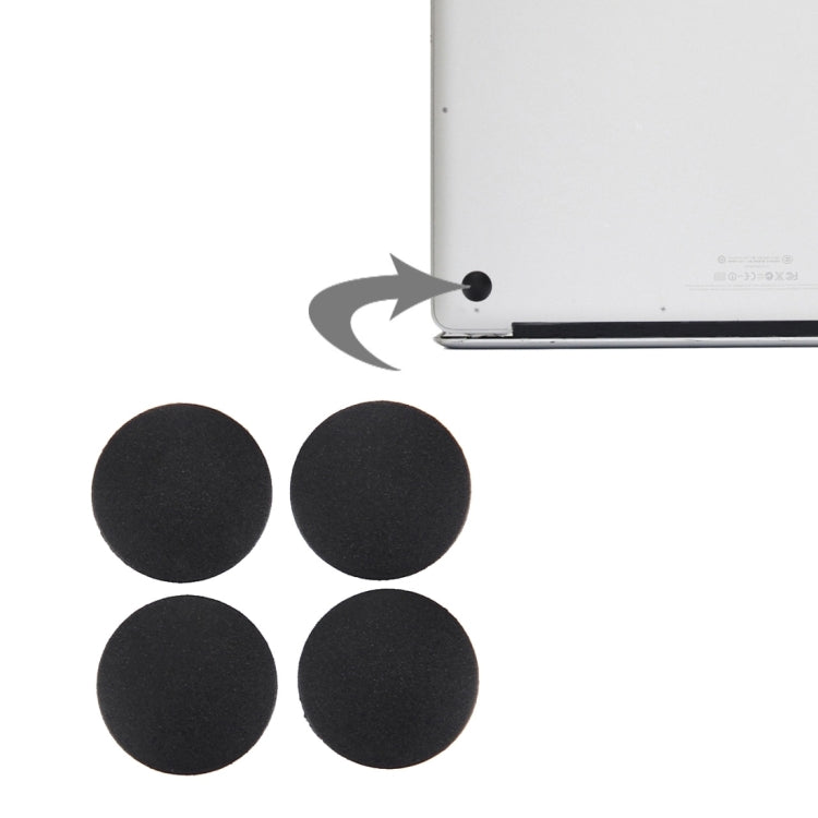 4 PCS pour Macbook Pro 13,3 pouces & 15,4 pouces & 17 pouces (2009-2011) A1278 & A1286 & A1297 / MC700 / MB990 / MC374 / MB991 / MC721 / MB985 / MB986 Tapis en caoutchouc pour boîtier inférieur