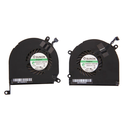 1 paire de ventilateurs de refroidissement pour Macbook Pro 15,4 pouces (2009 - 2011) A1286 / MB985 / MC721 / MC371 (gauche + droite)