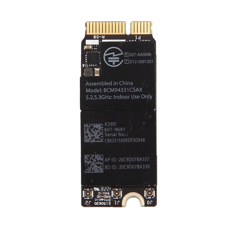 Carte adaptateur réseau Bluetooth 4.0 d'origine BCM94331CSAX pour Macbook Pro 13,3 pouces et 15,4 pouces (2012) A1398/A1425
