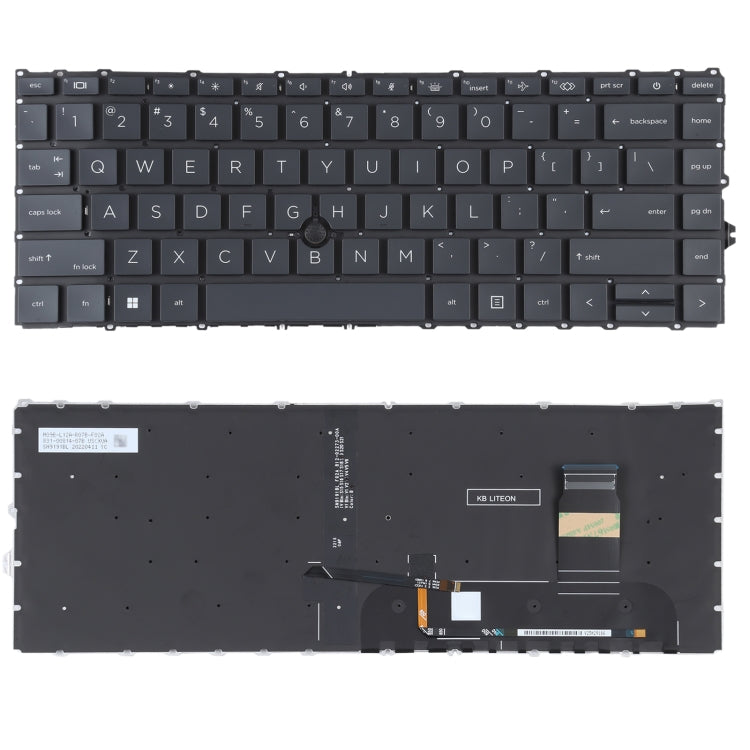 Clavier avec rétro-éclairage et bâton de pointage, Version américaine, pour HP Elitebook 840 G7 G8 845 G7 745 G7 G8