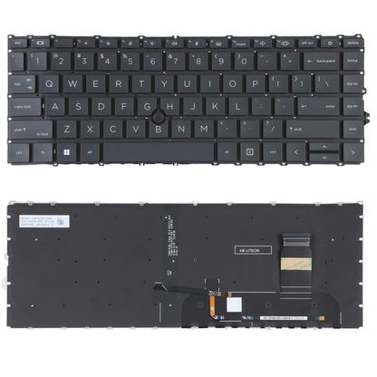 Clavier avec rétro-éclairage et bâton de pointage, Version américaine, pour HP Elitebook 840 G7 G8 845 G7 745 G7 G8