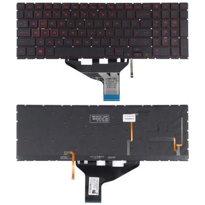 Pour HP OMEN 15-DC 15-DH 15T-DC 17-CB Version américaine clavier avec rétro-éclairage rouge