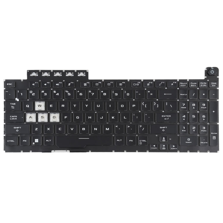 Clavier avec rétro-éclairage pour Asus TUF Gaming F15 FX506 FA506, Version américaine