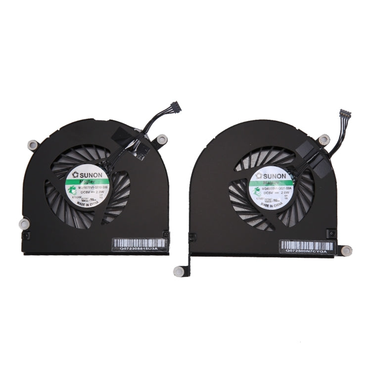 1 paire de ventilateurs de refroidissement pour Macbook Pro 17 pouces A1297 (2009 – 2011) (gauche + droite)