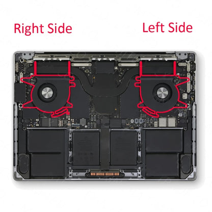 1 paire de ventilateurs de refroidissement CPU pour Macbook Pro 14 14.2 pouces A2442 EMC3650 2021