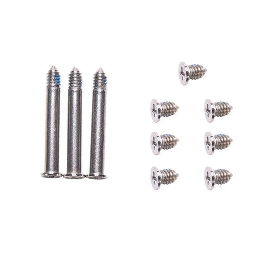Vis de couvercle inférieur de boîtier d'ordinateur 10 en 1 pour Macbook Pro 13.3 pouces A1278 / 15.4 pouces A1286 / 17 pouces A1297 (3 pièces longues + 7 pièces courtes)