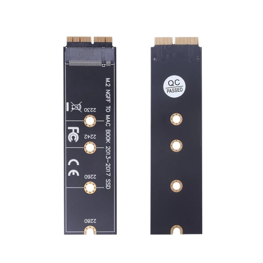 Carte adaptateur de disque dur M.2 PCIE NVME SSD vers Mac Book Air Pro 2013 – 2017, pour A1465 A1466 A1398 A1502
