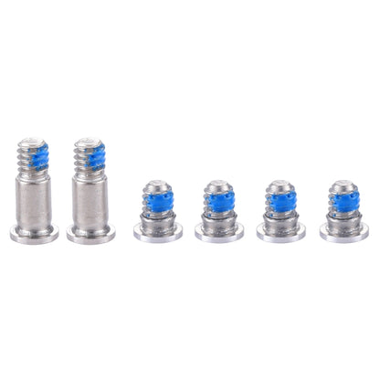 6 en 1 pour Macbook Pro 13,3 pouces avec Touchbar A1706 Vis du couvercle inférieur du boîtier d'ordinateur (2 longues + 4 courtes)
