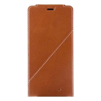 Étui en cuir véritable à rabat Vertical + couverture arrière de chargement Standard sans fil QI pour Microsoft Lumia 950 XL