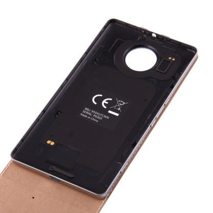 Étui en cuir véritable à rabat Vertical + couverture arrière de chargement Standard sans fil QI pour Microsoft Lumia 950 XL